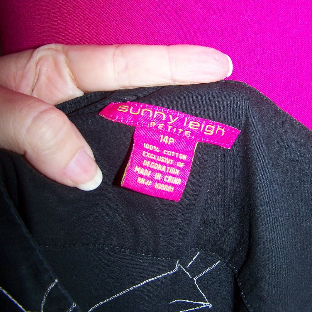 **Last Chance Item** Sunny Leigh Petites A-Line Embroidered Skirt Sz 14P - Picture 5 of 5